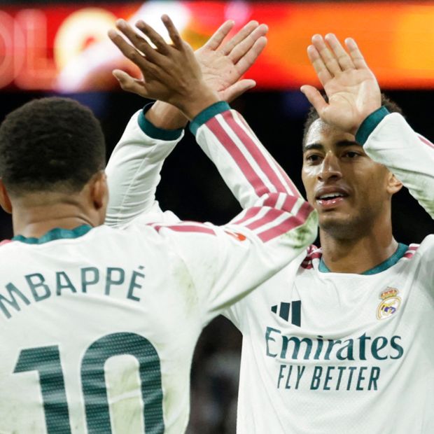 Kylian Mbappé y Jude Bellingham durante un partido el Real Madrid en LaLiga de España